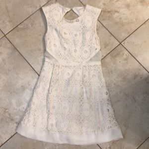 White lace dress